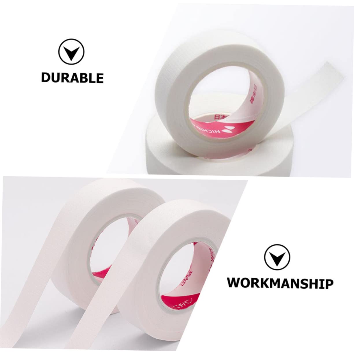 Beatifufu Salon Eyelash Tape - 8 Rolls White Lash Extension Tapes for Professional Eyelash Extensions | Medical-Grade, Breathable & Easy to Apply | Perfect for Beauty Salons, DIY Lash Artists & Home Use
