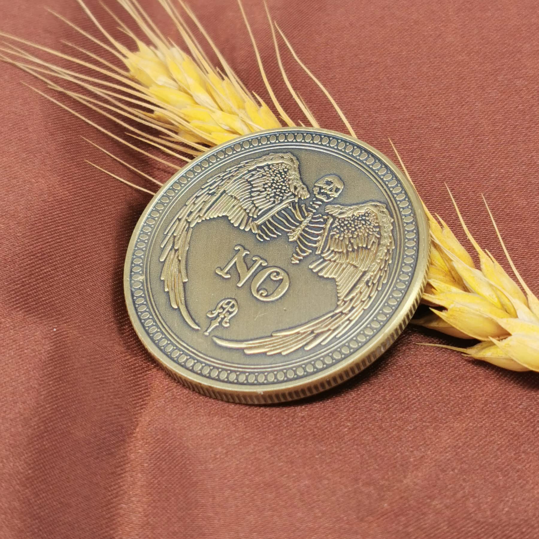 Yes No Challenge Coin Decision Maker - Bronze | Fun Decision Tool for Games, Gifts & Office Use