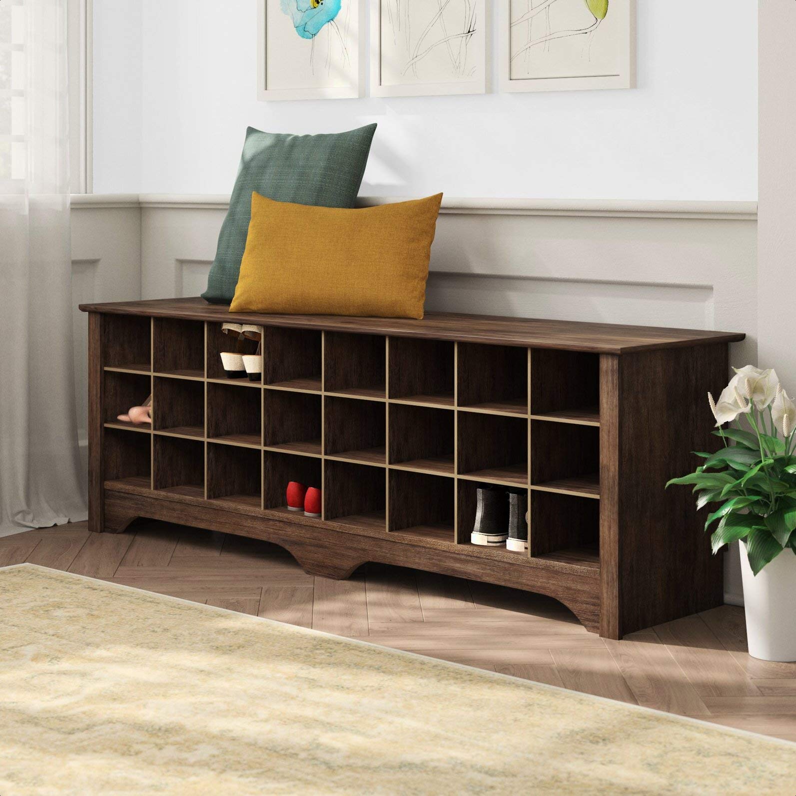 Ingham Shoe Storage Bench with Seat - 20.25