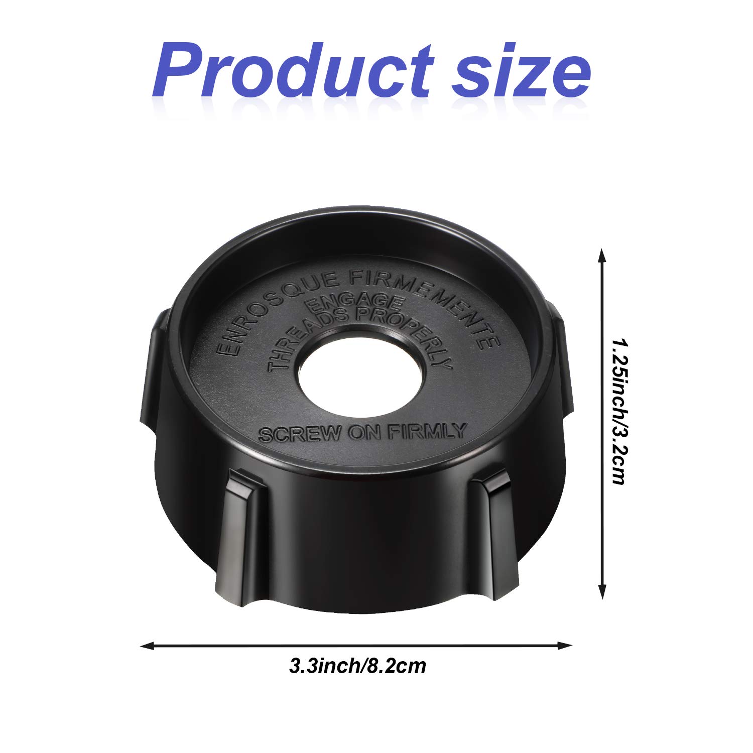 2-Pack Oster Blender Replacement Jar Base - 4902 Compatible Bottom Cap for Oster Blenders - Perfect for Smoothies, Shakes & Food Prep