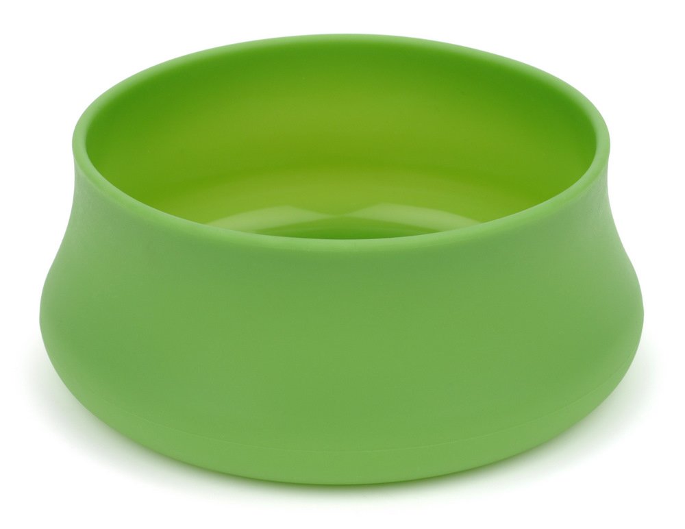Guyot Designs Collapsible Silicone Pet Bowl - 32oz Portable Dog & Cat Food Water Dish for Travel, Hiking, Camping - Lime Green (BPA Free, Lightweight, Easy Clean)