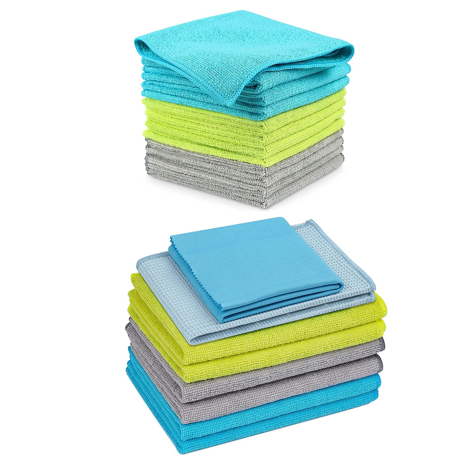 AIDEA Microfiber Window Cleaning Cloths - 8 Pack Super Soft, Highly Absorbent & Lint Free Glass Cleaning Towels for Streak-Free Shine | Perfect for House, Kitchen, Car Windows & Mirrors | Ideal for Daily Cleaning, Auto Detailing & Glass Maintenance