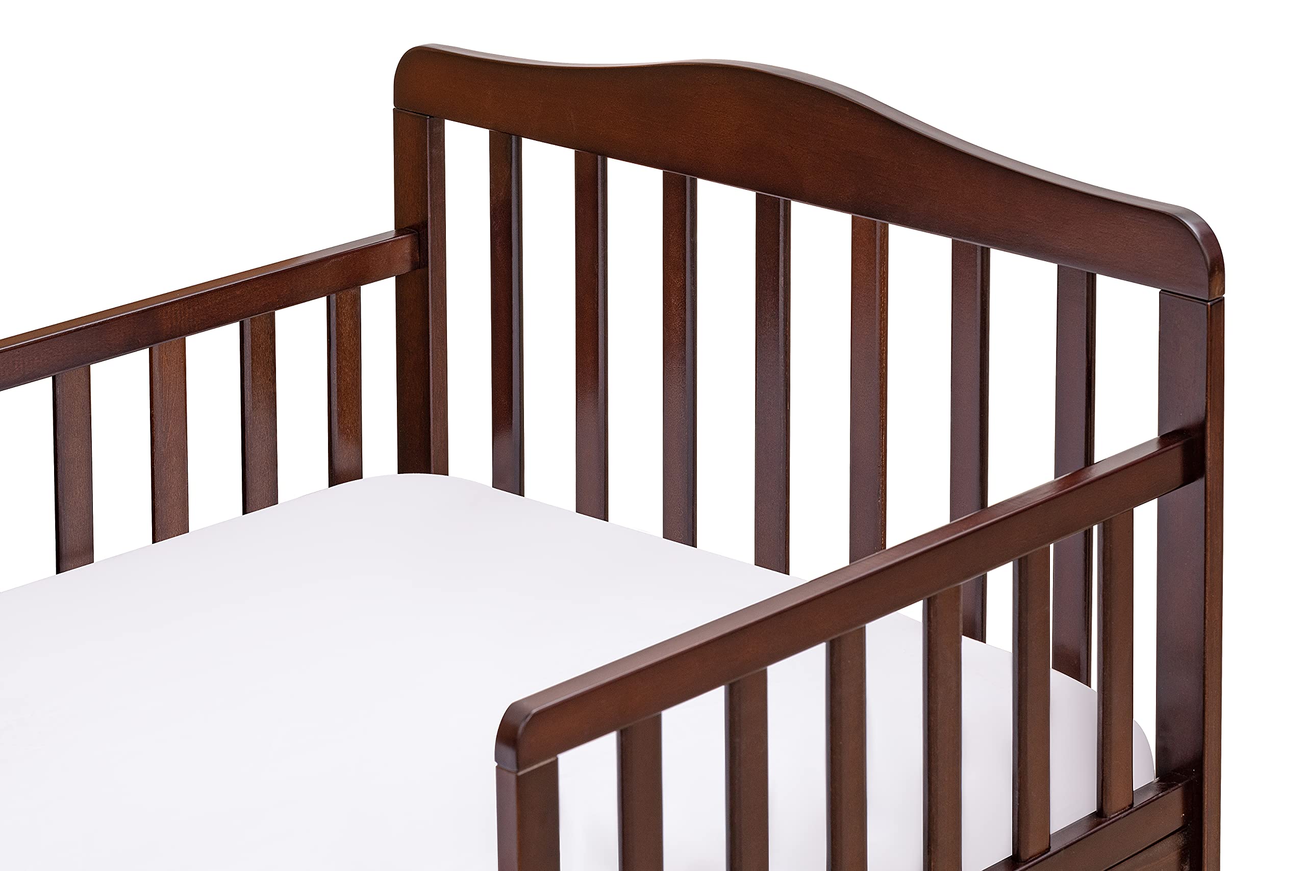 Lennox Furniture Toddler Bed Florence Espresso - Safe & Stylish Wooden Toddler Bed for Kids Room, Nursery, Daycare - Perfect Transition from Crib to Big Kid Bed