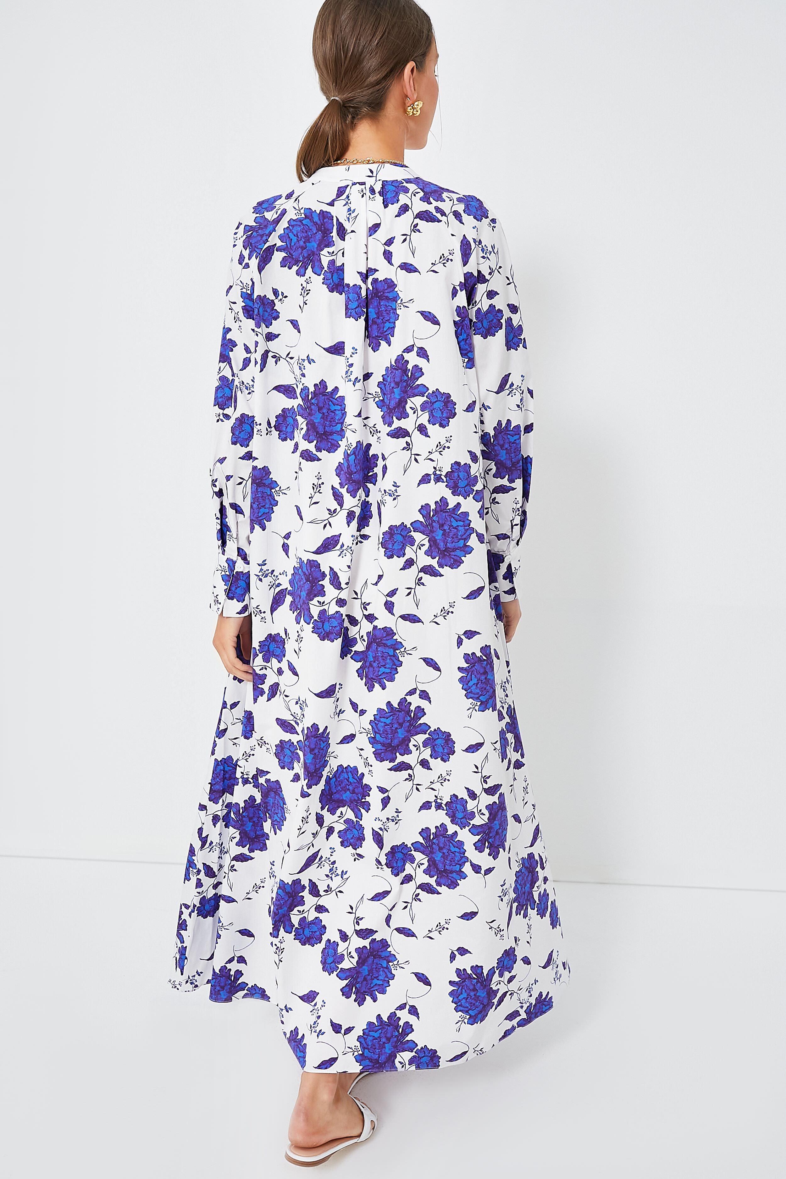 Blue Rose Kirby California Poplin Dress - Floral Print Summer Dress for Women, Casual & Beach Wear, Perfect for Vacations, Parties & Outdoor Activities