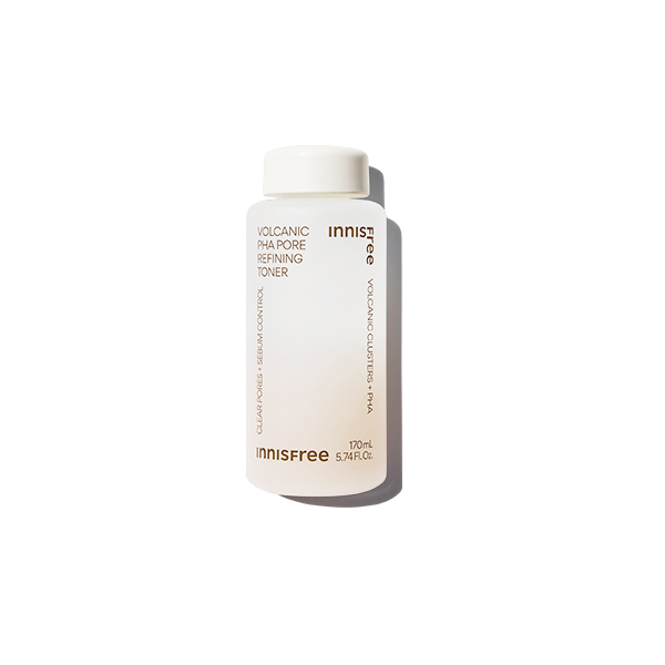 Innisfree Volcanic PHA Pore Refining Toner for Oily & Acne-Prone Skin - Korean Skincare for Deep Cleansing & Pore Minimizing - Perfect for Daily Hydration & Oil Control