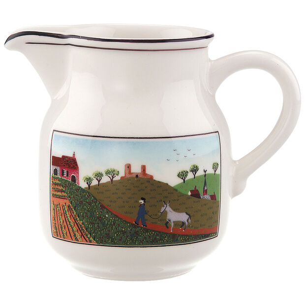 Design Naif Creamer - Vintage Style Milk & Coffee Creamer Pitcher for Home, Kitchen & Cafe Use - Perfect for Tea, Hot Chocolate & Dessert Serving