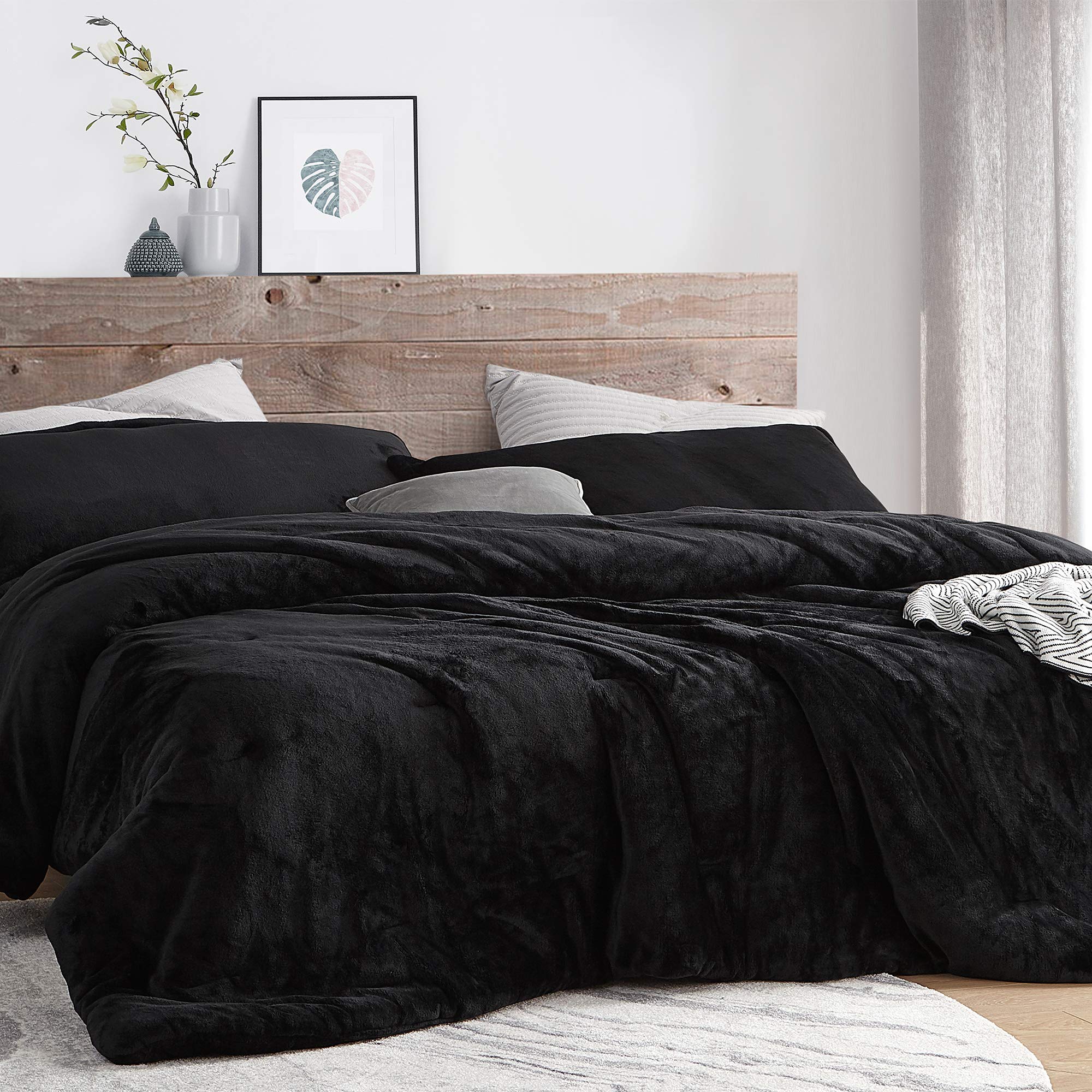 Byourbed Coma Inducer® Oversized King Comforter Set - Ultra Soft & Comfortable Black Bedding - Perfect for Luxury Sleep, Cold Nights & Cozy Bedroom Decor