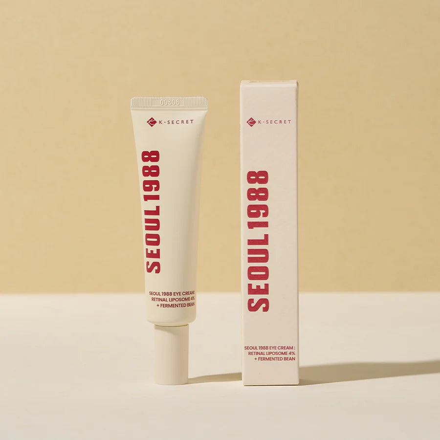 SEOUL 1988 Eye Contour Cream with 4% Retinal Liposome & Fermented Bean K Secret - Dark Circle Treatment, Anti-Aging Eye Cream for Wrinkles & Puffiness - Perfect for Night Routine & Travel Skincare
