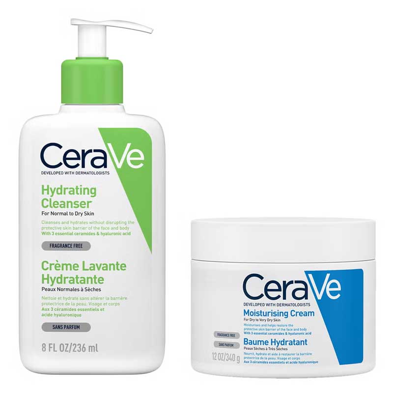 CeraVe Moisturizing Cream for Dry to Very Dry Skin - Face & Body Lotion with Hyaluronic Acid & Ceramides | Hydrating Skincare for Sensitive Skin | Daily Moisturizer for Dryness Relief & Skin Barrier Repair