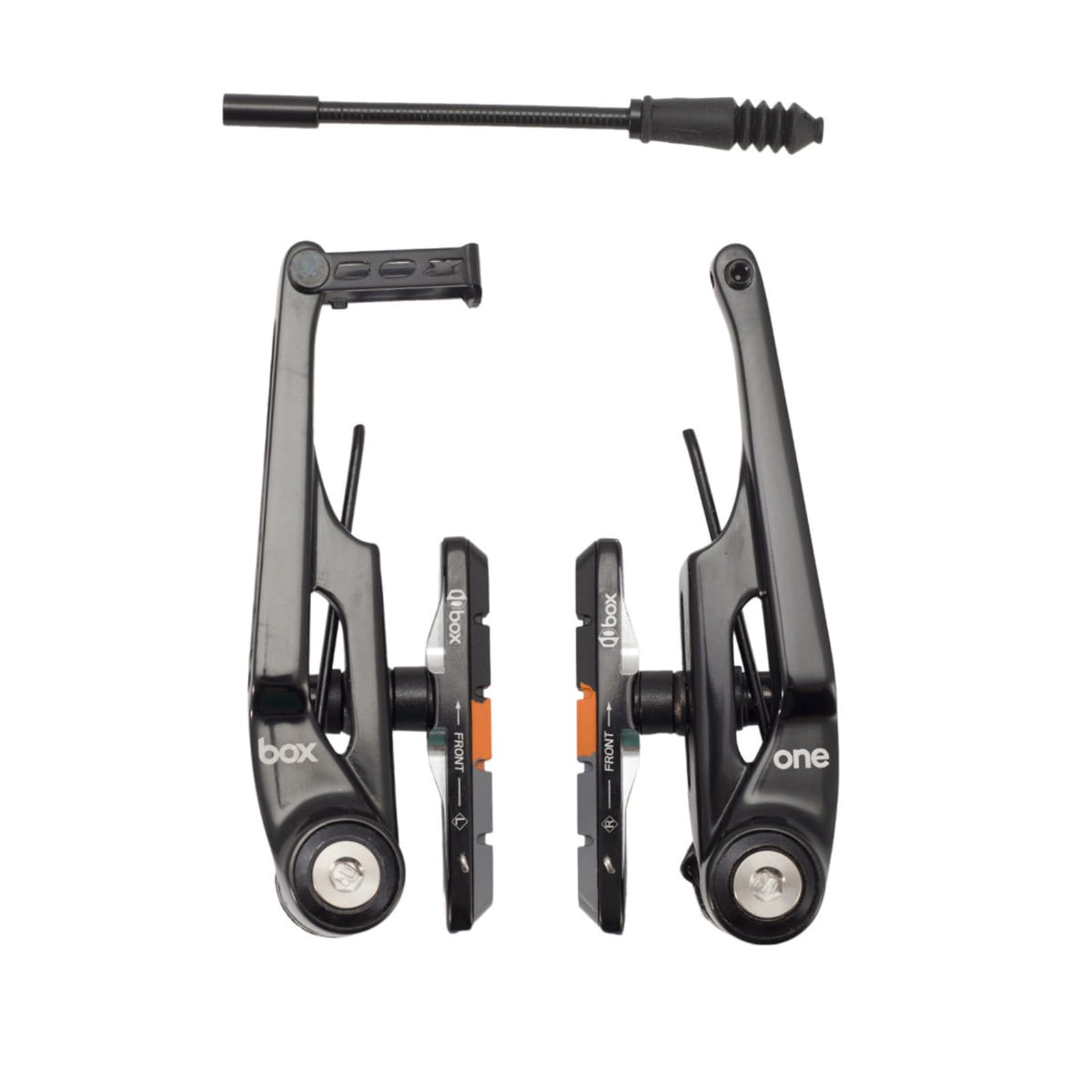 Box One 85 or 108mm Oversized BMX V-Brakes - Sealed Bearing Pivots, Flexible Cable Noodle, Cold Forged Arms & 2mm Allen Key Tension Bolt for BMX Bikes, Mountain Bikes and Cycling Enthusiasts