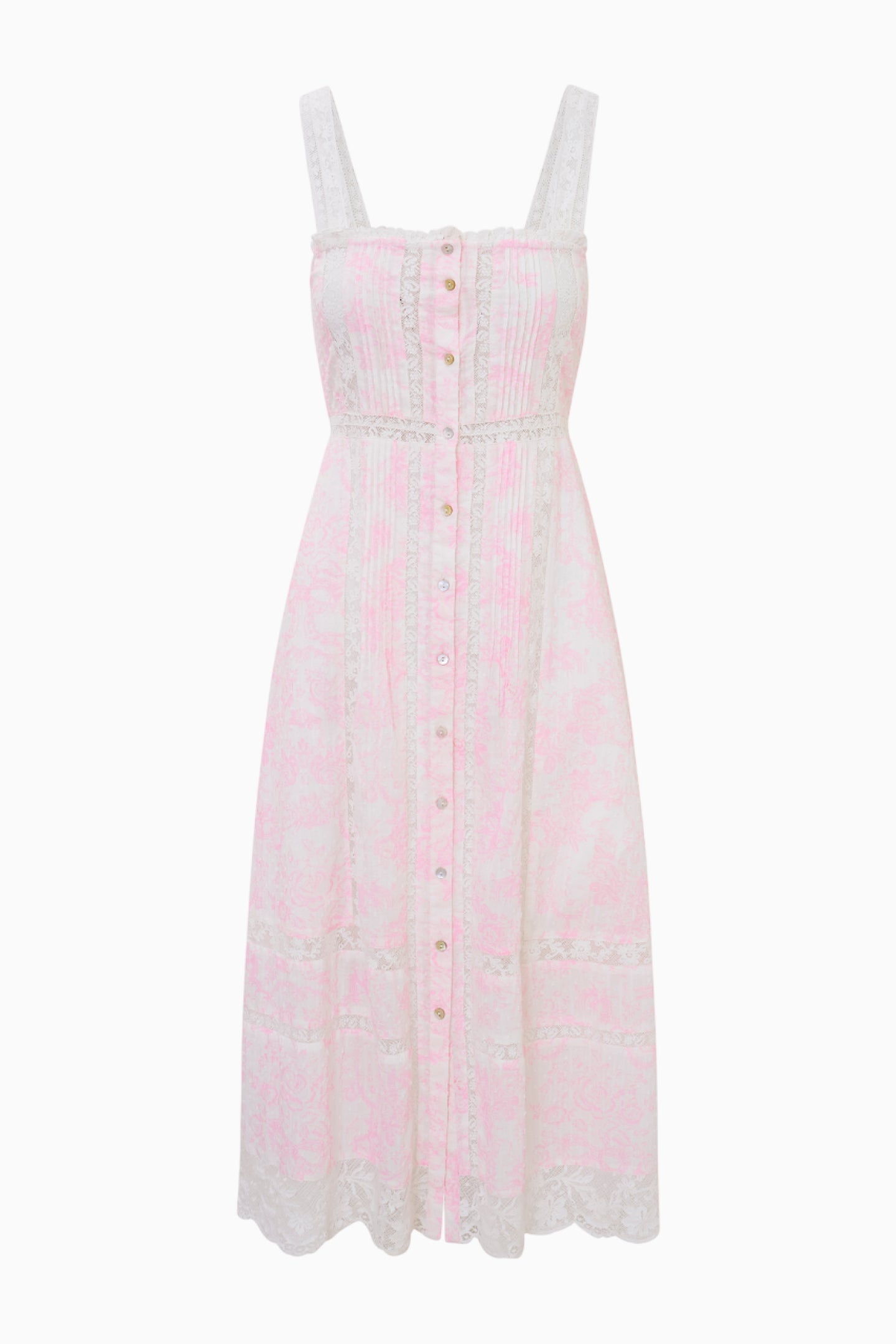 Judalon Cotton Midi Dress for Women - Soft & Comfortable Summer Casual Dress in Powder Pink | Perfect for Beach, Brunch, and Everyday Wear