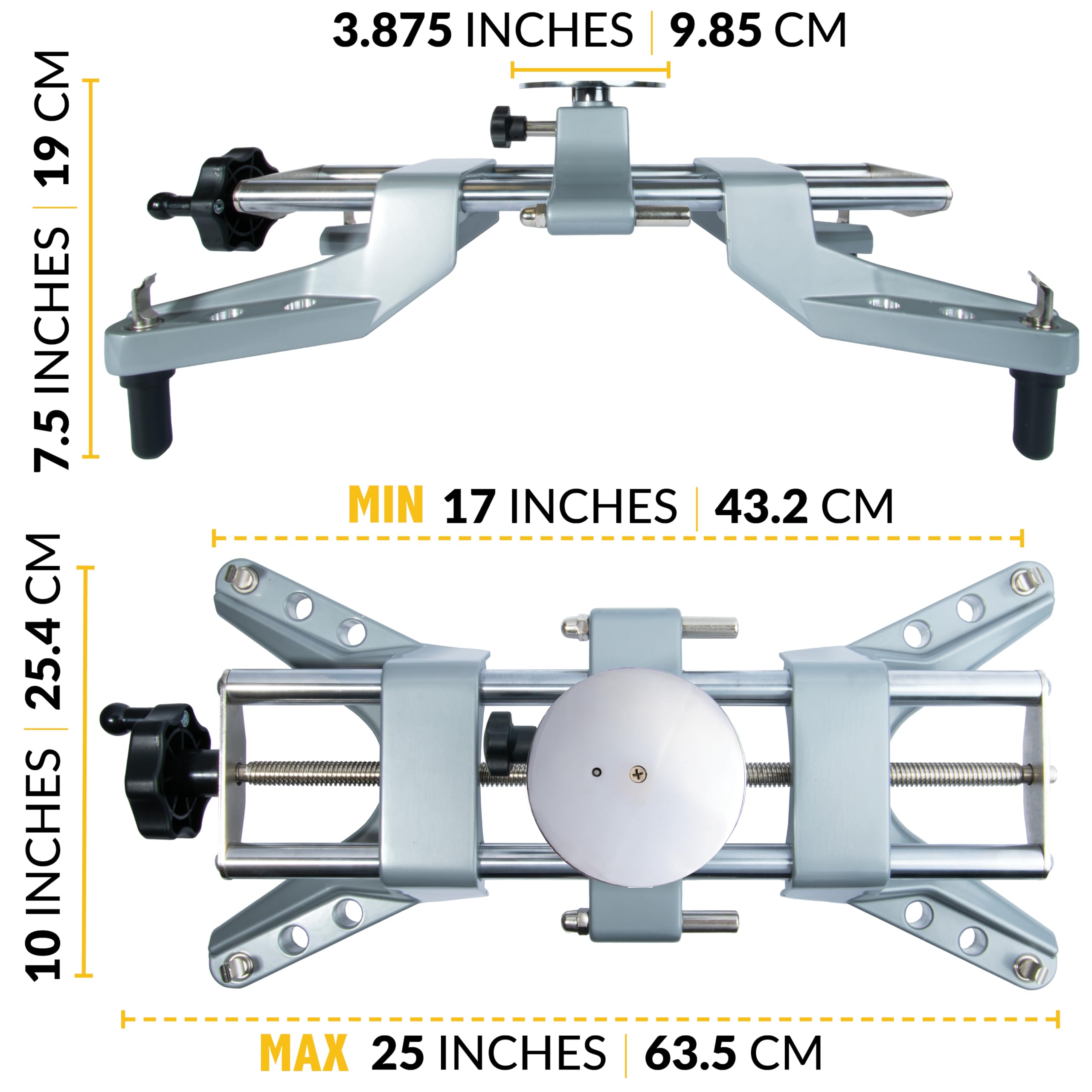 AutoSolo 3D DSP Wheel Alignment Tool Kit - Professional Camber Caster Gauge with Magnetic Adapter & Wheel Clamps - Universal Fit for 11-25 Inch Rims - Perfect for DIY Car Repair, Auto Shops & Wheel Alignment Services