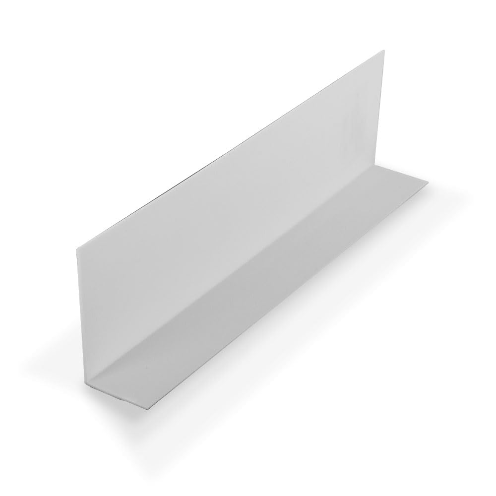 Outwater Plastics 1921-Wh White Styrene Angle Molding - 1