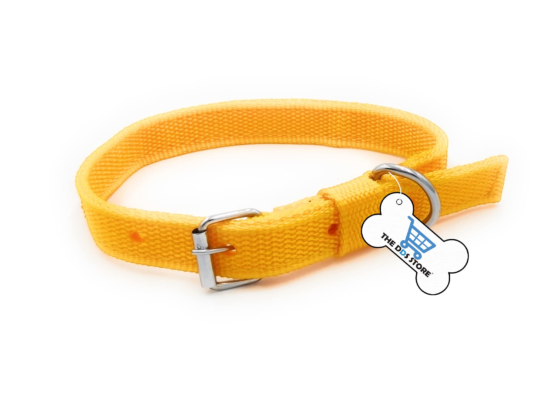Durable Adjustable Dog Collar and Leash Set for Small Medium Large Dogs - Training Pet Collar with Matching Leash (27-37cm Neck Size, Yellow) | Perfect for Walking, Training, and Outdoor Adventures
