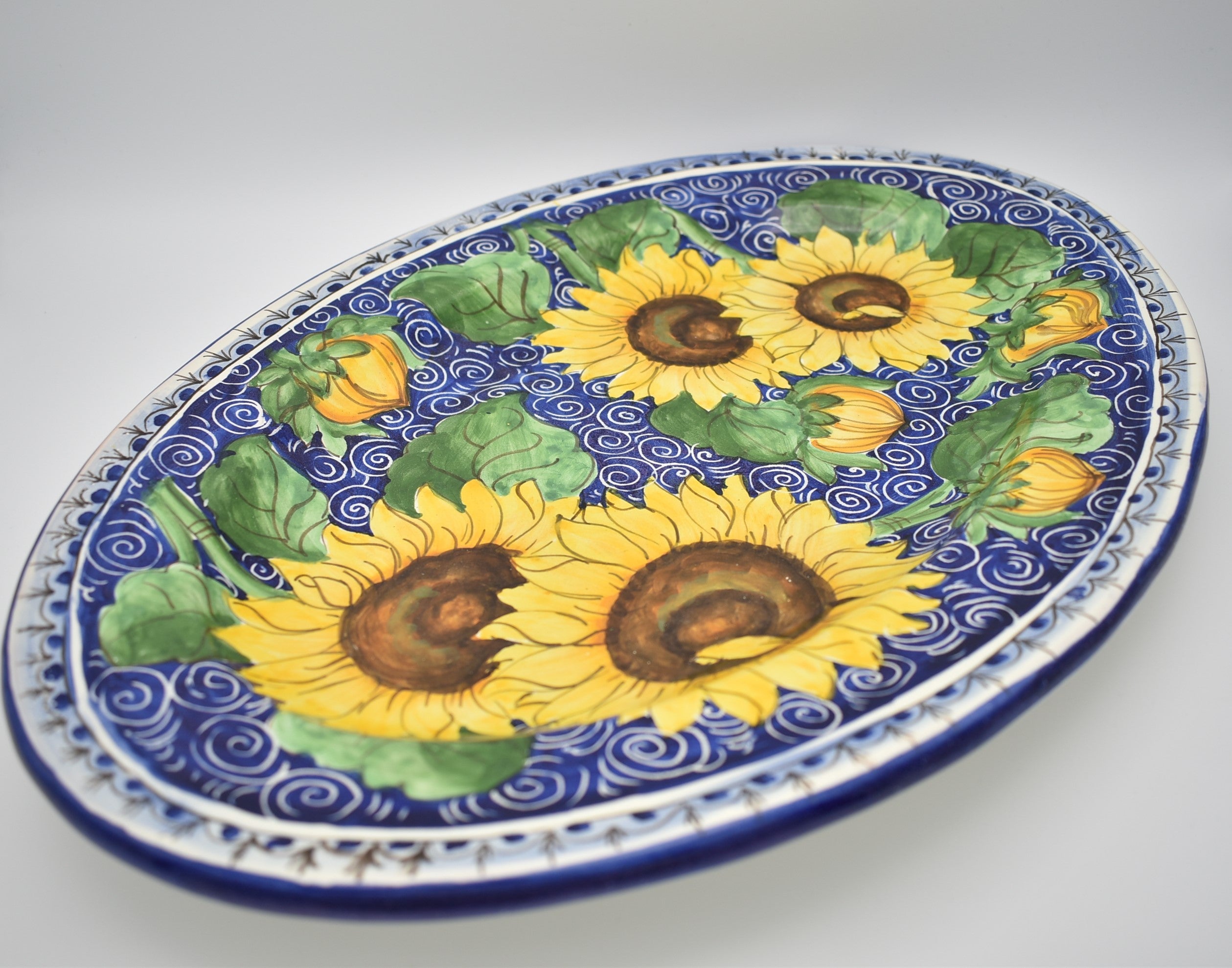 Large Oval Ceramic Plate - Elegant Dining & Serving Dish for Dinner Parties, Weddings & Home Decor | Durable & Stylish Tableware