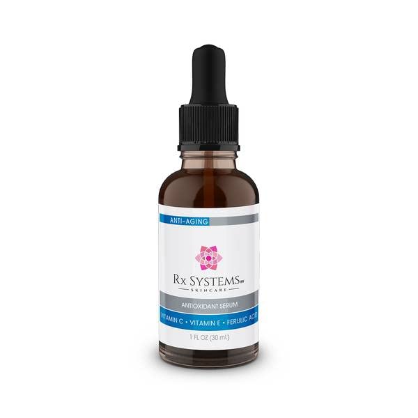RX Systems PF Antioxidant Serum C - 20% Vitamin C Face Serum for Glowing Skin, Anti-Aging & UV Protection | Brightens Skin & Reduces Blemishes | Day & Night Skincare Routine for Radiant Complexion