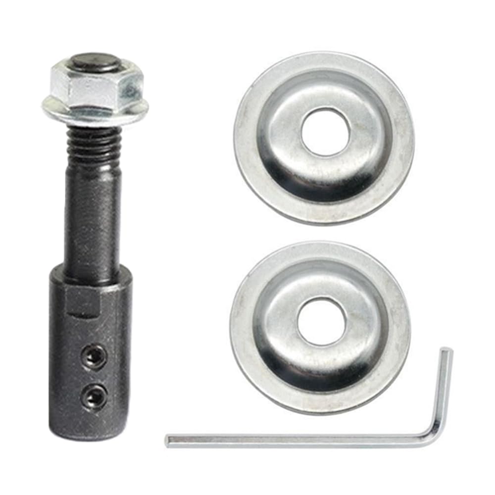 10mm Shaft Arbor Extender - Motor Arbor Adapter for Bench Grinder, Polisher & Sander - Threaded Extension Shaft Backing Kit for Polishing, Grinding & Buffing Wheels - Perfect for Rotary Tools in Woodworking & Metalworking Projects