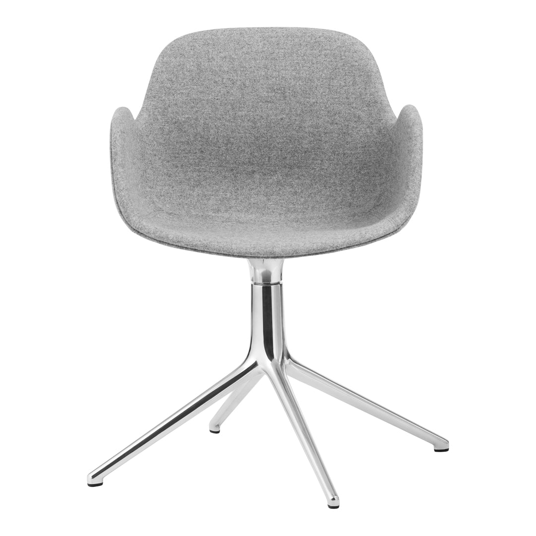 Modern Form Armchair with 4L Swivel Base and Premium Upholstery - Perfect for Living Room, Office or Reading Nook