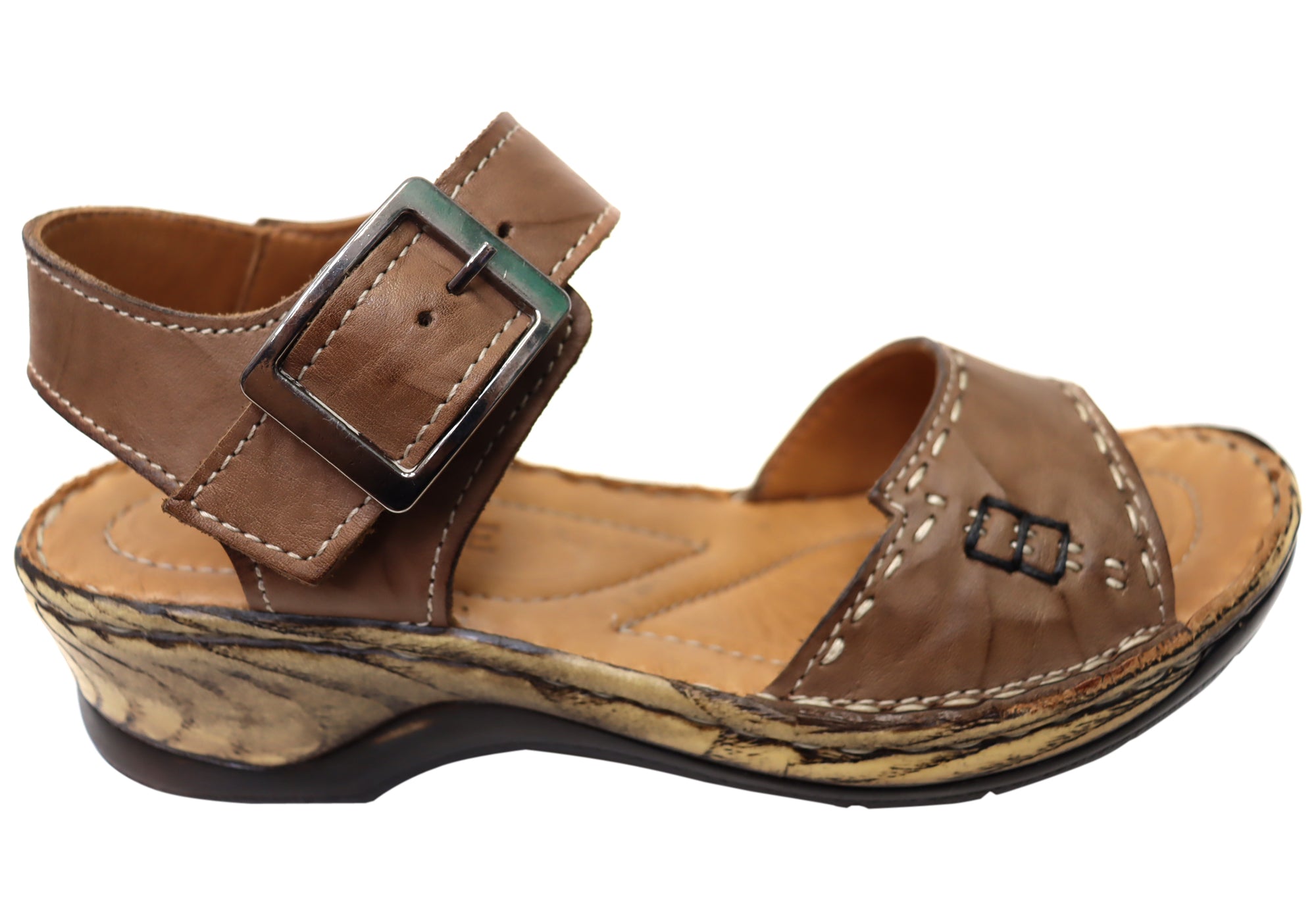 Orizonte Women's Comfortable European Leather Sandals - Stylish & Breathable for Summer, Travel & Casual Outings