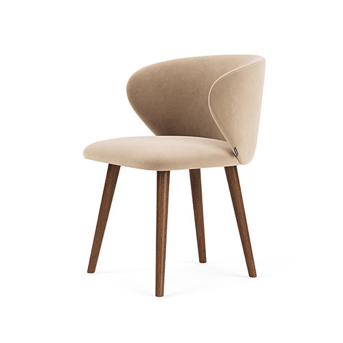 Ellie Velvet Dining Chair - Upholstered Modern Accent Chair for Kitchen, Dining Room & Home Decor - Soft & Comfortable Seating for Entertaining & Relaxing