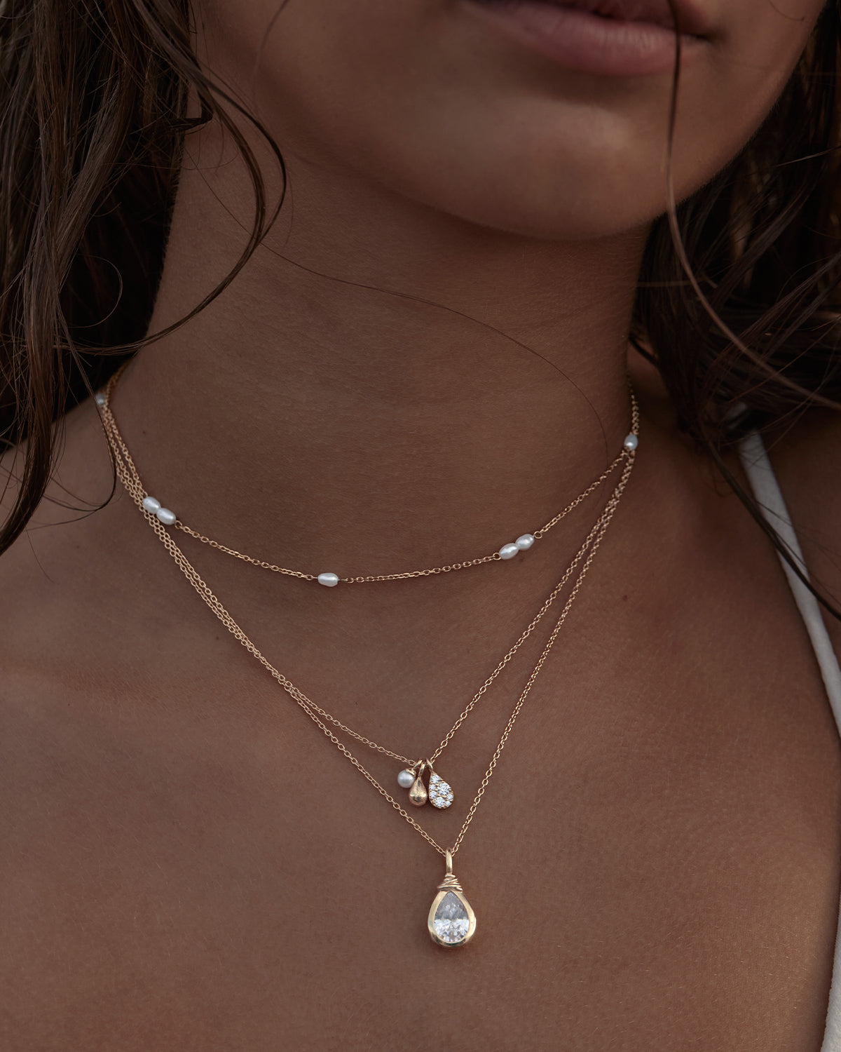 18K Gold Vermeil Serene Dreams Pearl Choker Necklace - Elegant Pearl Jewelry for Women, Perfect for Weddings, Parties & Special Occasions