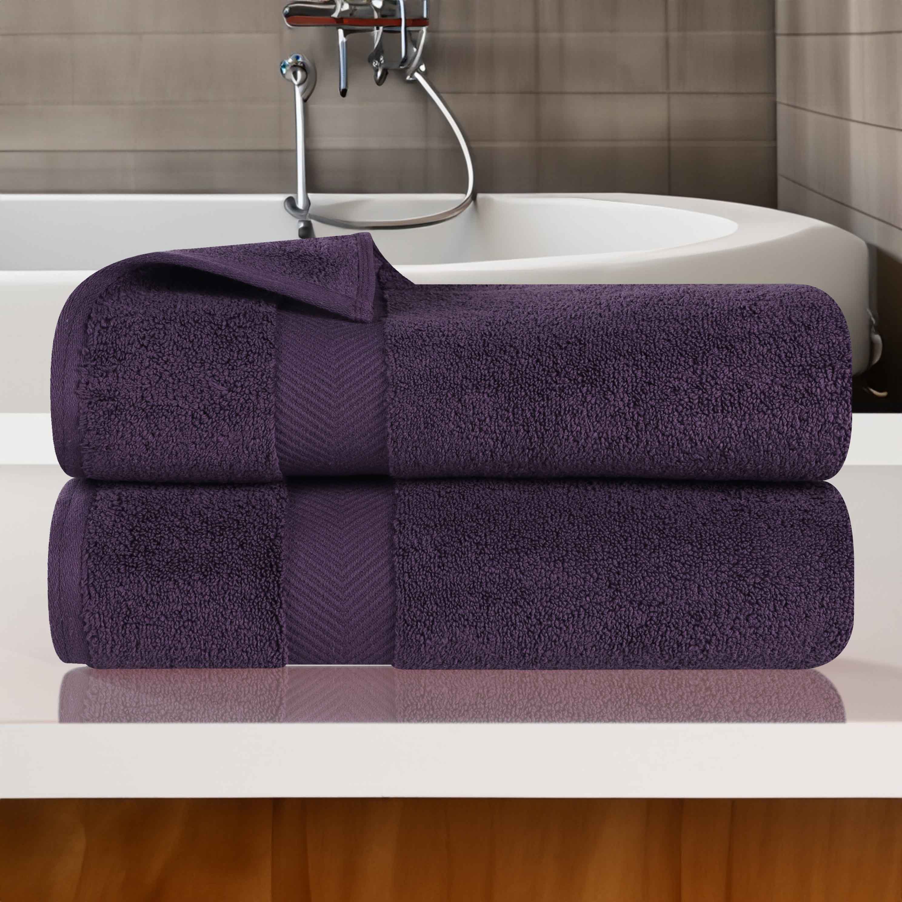Premium Zero Twist Cotton 2-Piece Bath Towel Set - Ultra Soft & Absorbent - Perfect for Spa, Bathroom & Beach Use