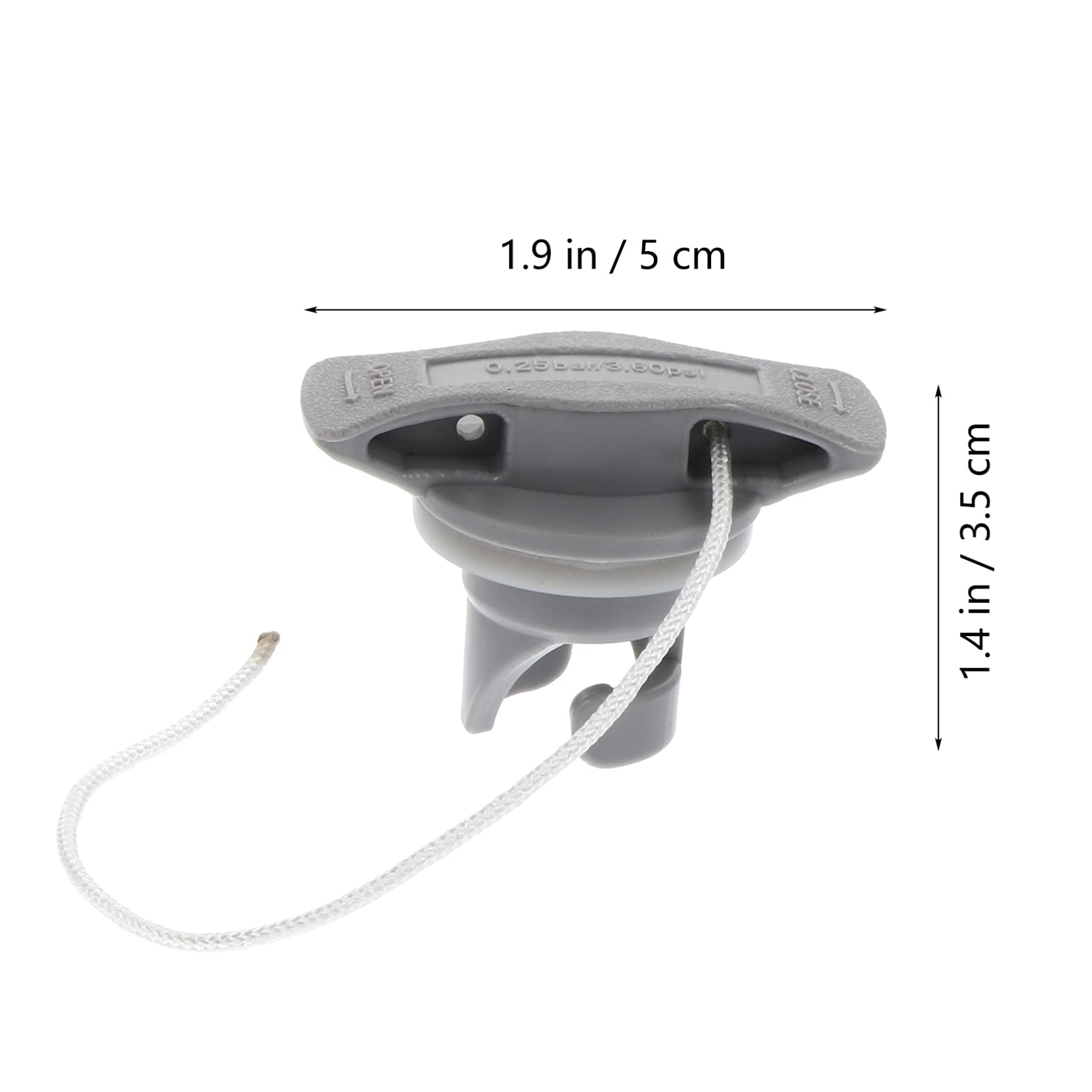 SEWACC 4pcs Inflatable Boat Air Valve Screw Replacement - Spiral Air Plugs for Kayak, Canoe, Raft, Rubber Dinghy & Pool Accessories | Perfect for Marine, Water Sports & Outdoor Activities