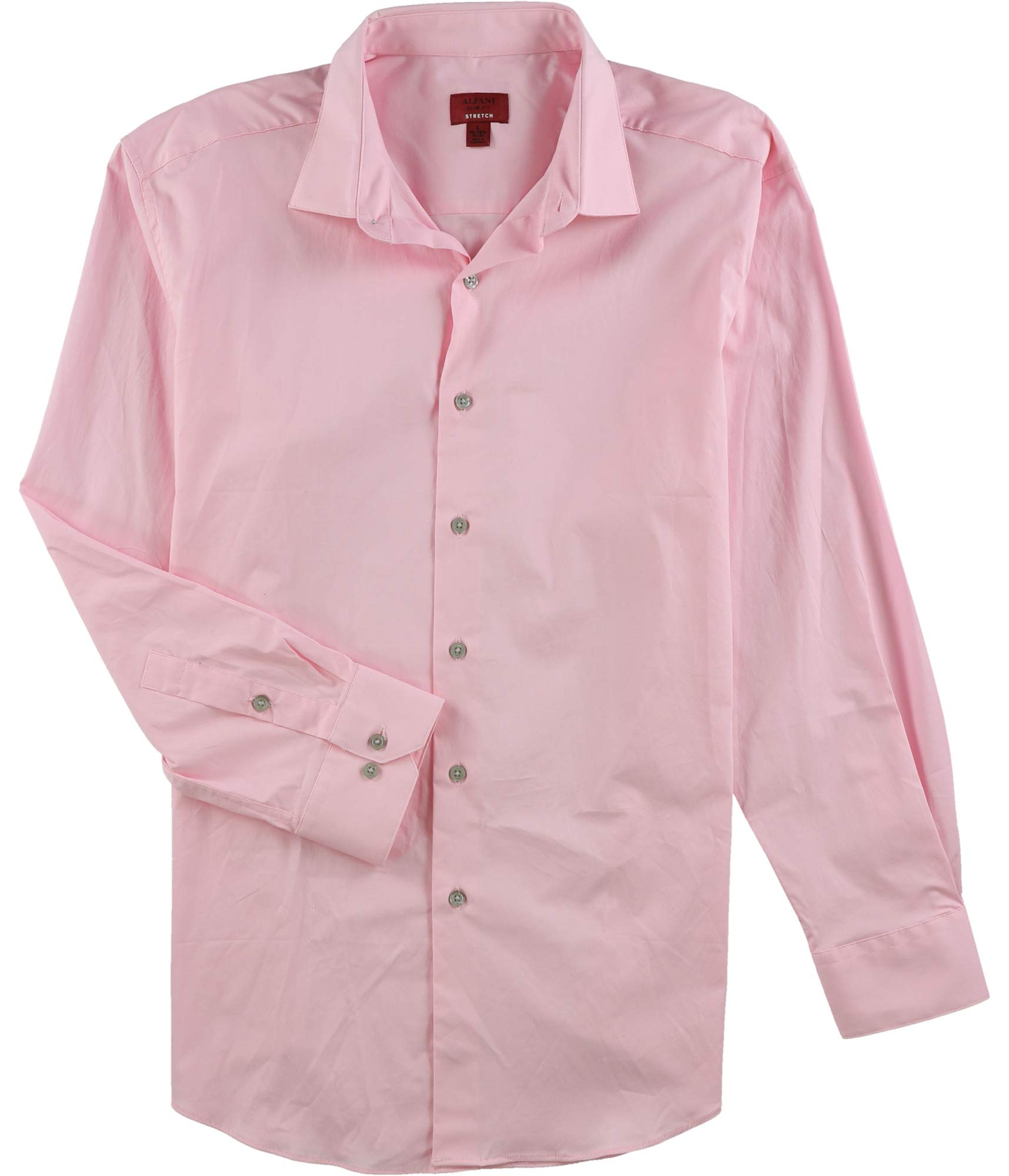 Alfani Men's Stretch Button Up Dress Shirt - Slim Fit Formal Business Shirt for Office & Wedding - Comfortable & Breathable Work Attire