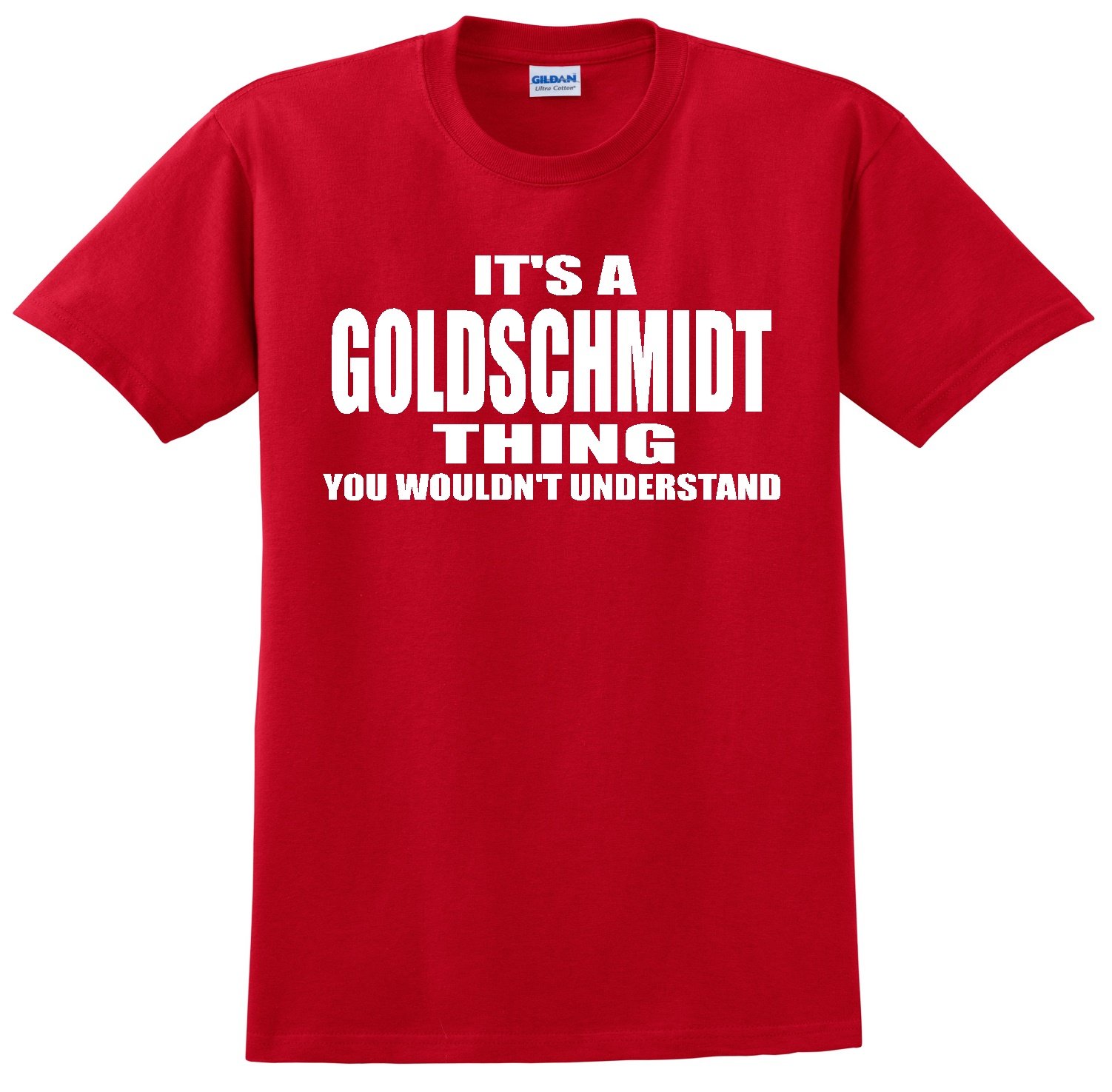 Goldschmidt Red Cotton T-Shirt for Men - Comfortable Casual Tee for Everyday Wear, Gym, and Outdoor Activities