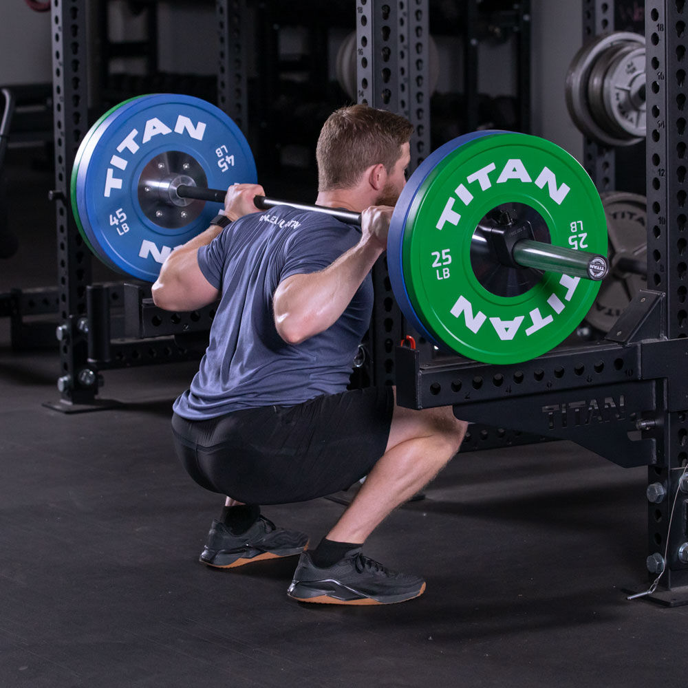 35 LB Single Elite Color Bumper Plate - Premium Weightlifting Equipment for CrossFit, Home Gym & Strength Training - Scratch and Dent Discount