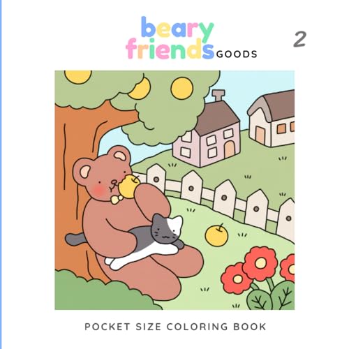 Adorable Cats & Bears Mini Coloring Book for Kids - Fun & Relaxing Activity for Home, School & Travel