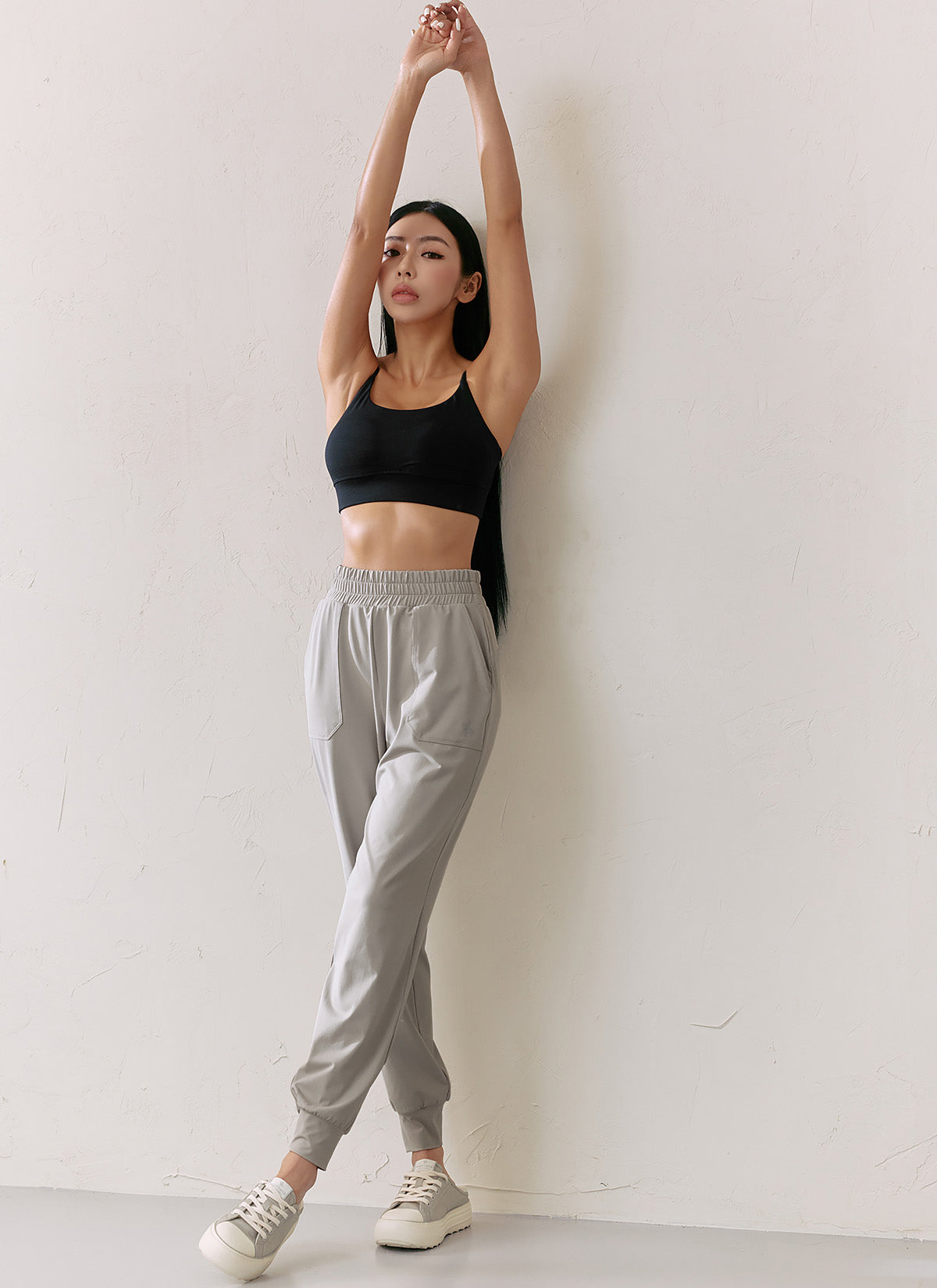 Medium Feather In Band Jogger Pants for Women - Lightweight Comfortable Yoga Lounge Pants for Running, Workout, and Casual Wear