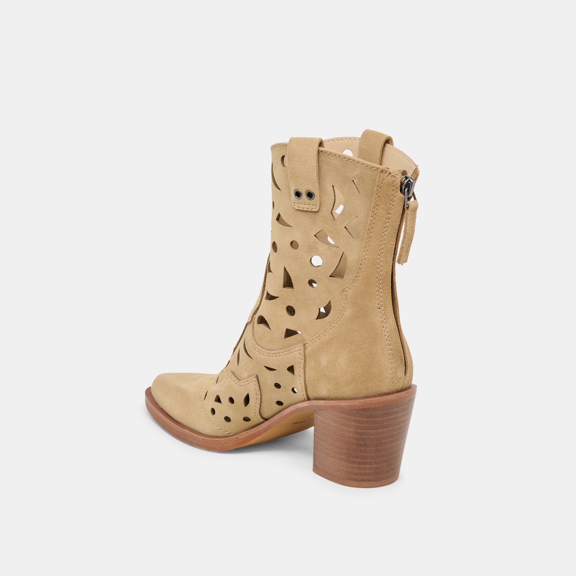 ZENOBI Women's DK Taupe Suede Booties - Stylish Ankle Boots for Fall & Winter Fashion | Perfect for Office, Casual Outfits & Date Nights