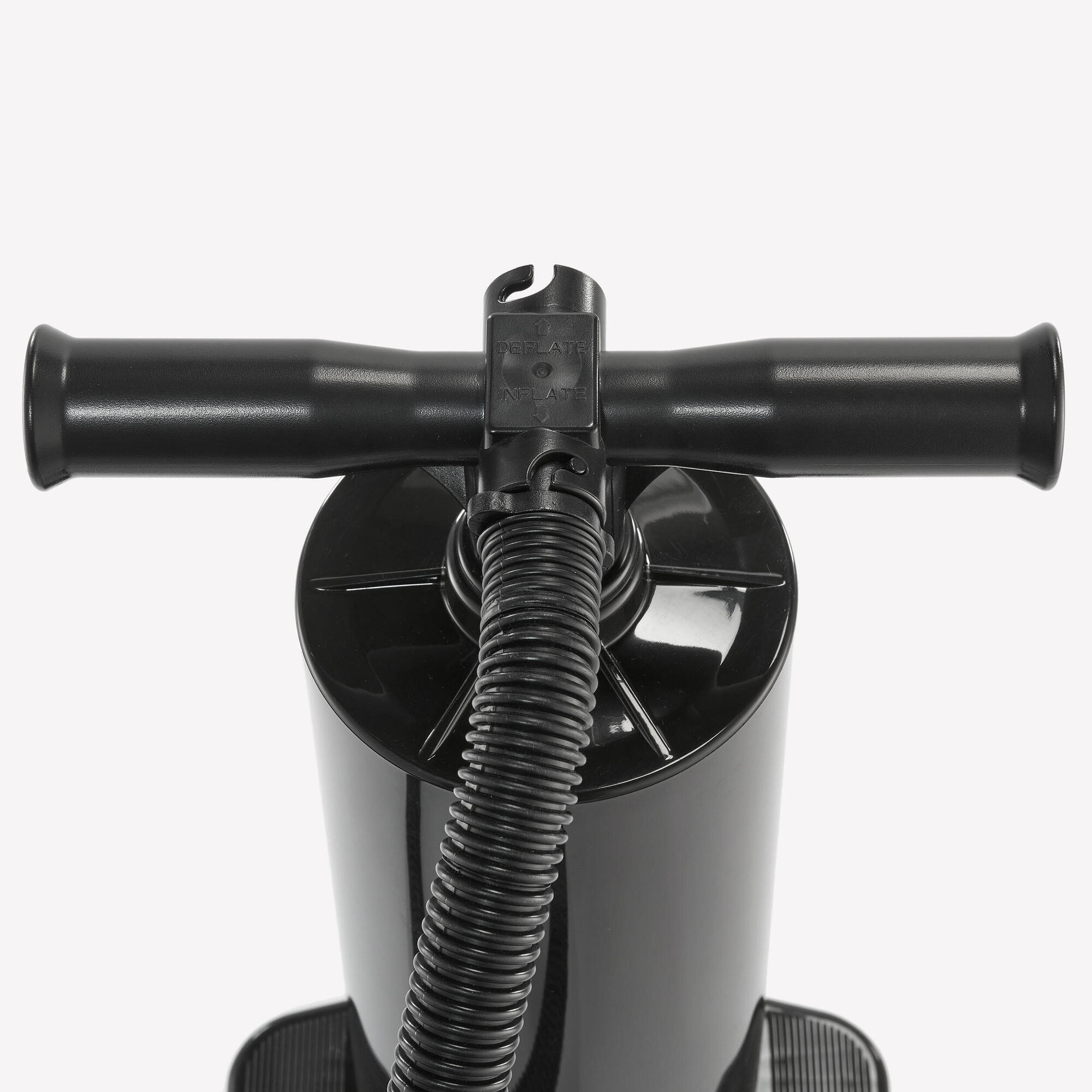 Quechua Double Action Hand Pump for Air Mattress - Portable & Efficient for Camping, Travel, and Home Use