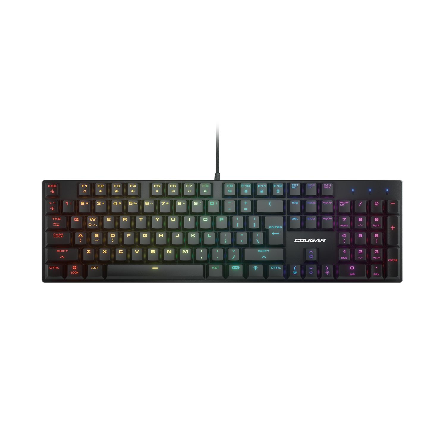Cougar Combat Mechanical Gaming Keyboard (Red Switch) & Mouse Combo Set - Perfect for PC Gaming, Typing, and Office Work