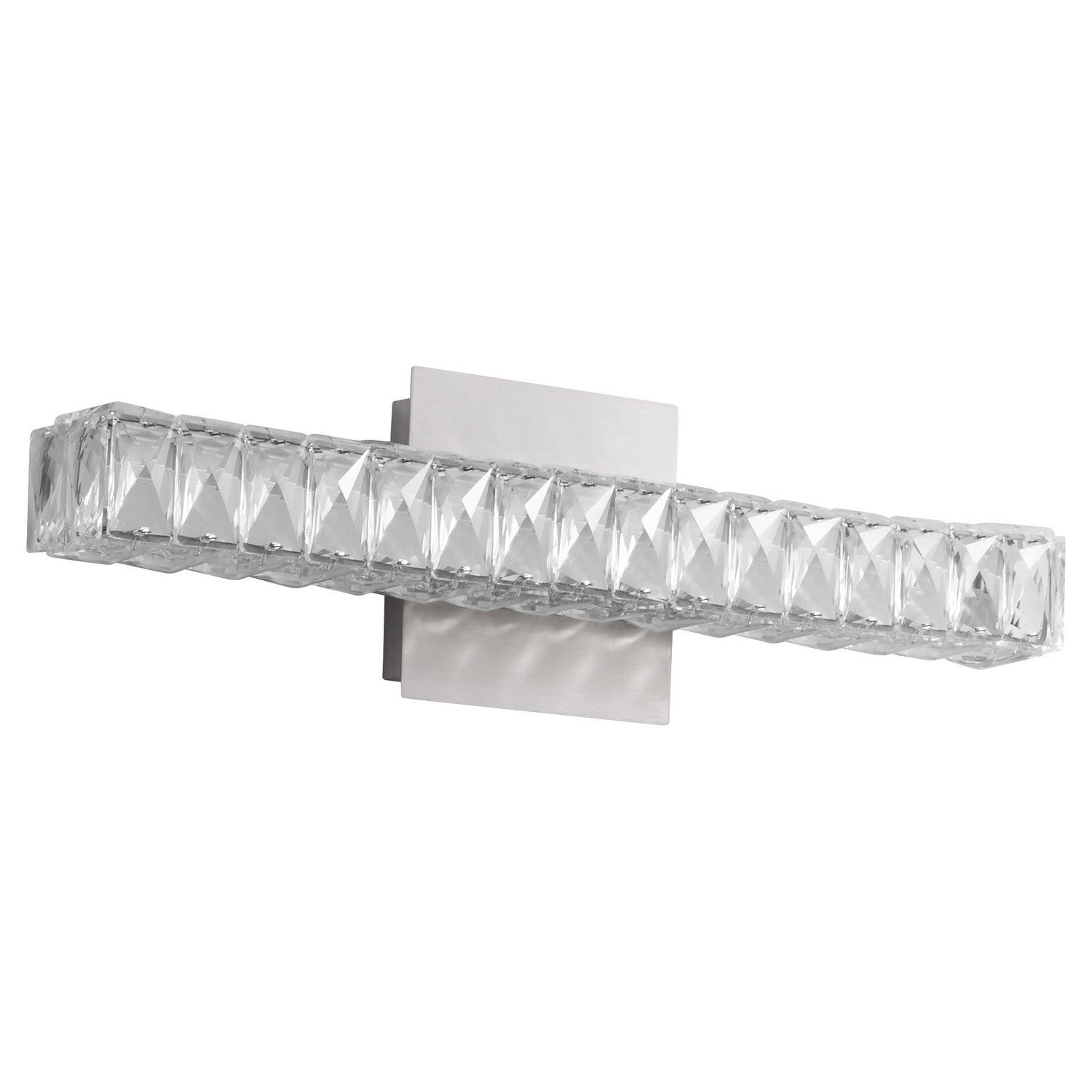 Oxygen Elan 3 573 24 Inch Modern Vanity LED Wall Light Fixture in Satin Nickel - Perfect for Bathroom, Bedroom, and Dressing Room Lighting