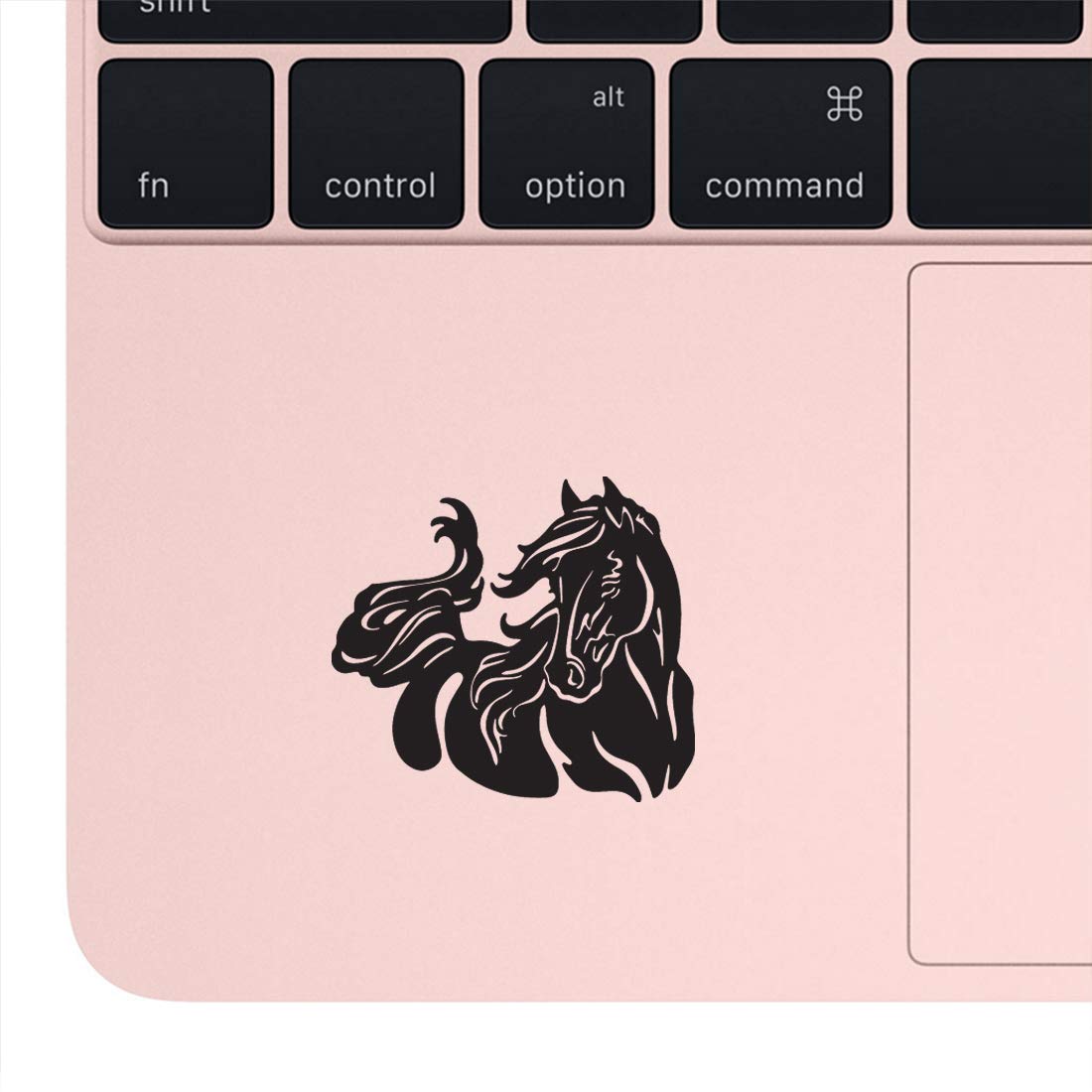 Premium Waterproof Vinyl Decal Stickers - Horse Design (Black, Set of 2) for Laptop, Phone, Helmet, Car Window, Bumper, Mug, Cup, Door & Wall Decoration - Perfect for Home, Office, Vehicle & Gift Giving