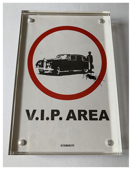 Banksy VIP Area Sticker - Unique Street Art Decal for Laptops, Phones & DIY Projects - Perfect for Urban Art Lovers & Home Decor