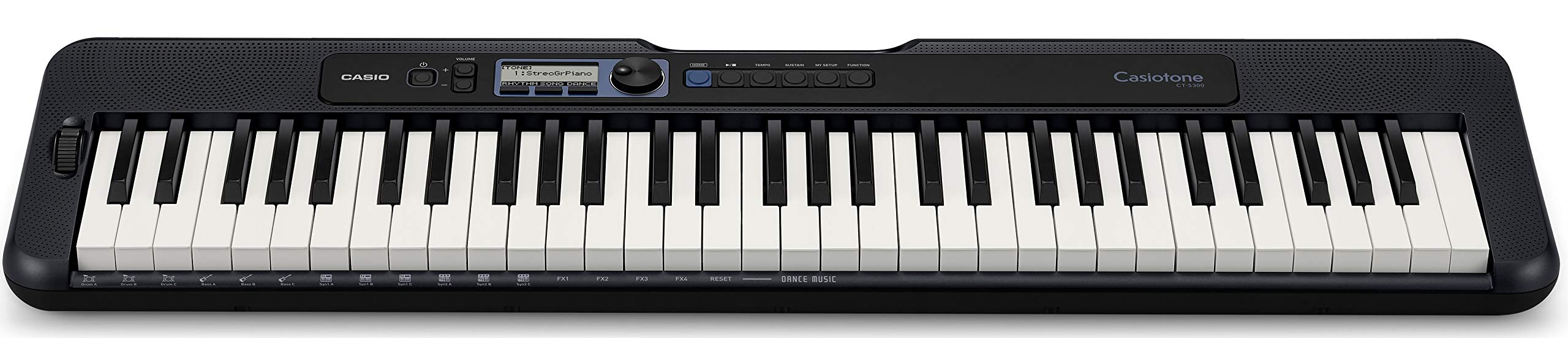 Casio CT-S300 61-Key Premium Portable Keyboard Bundle with Stand, Headphones & Power Supply + Adjustable X-Style Padded Keyboard Bench - Ideal for Home Practice, Music Lessons & Live Performances