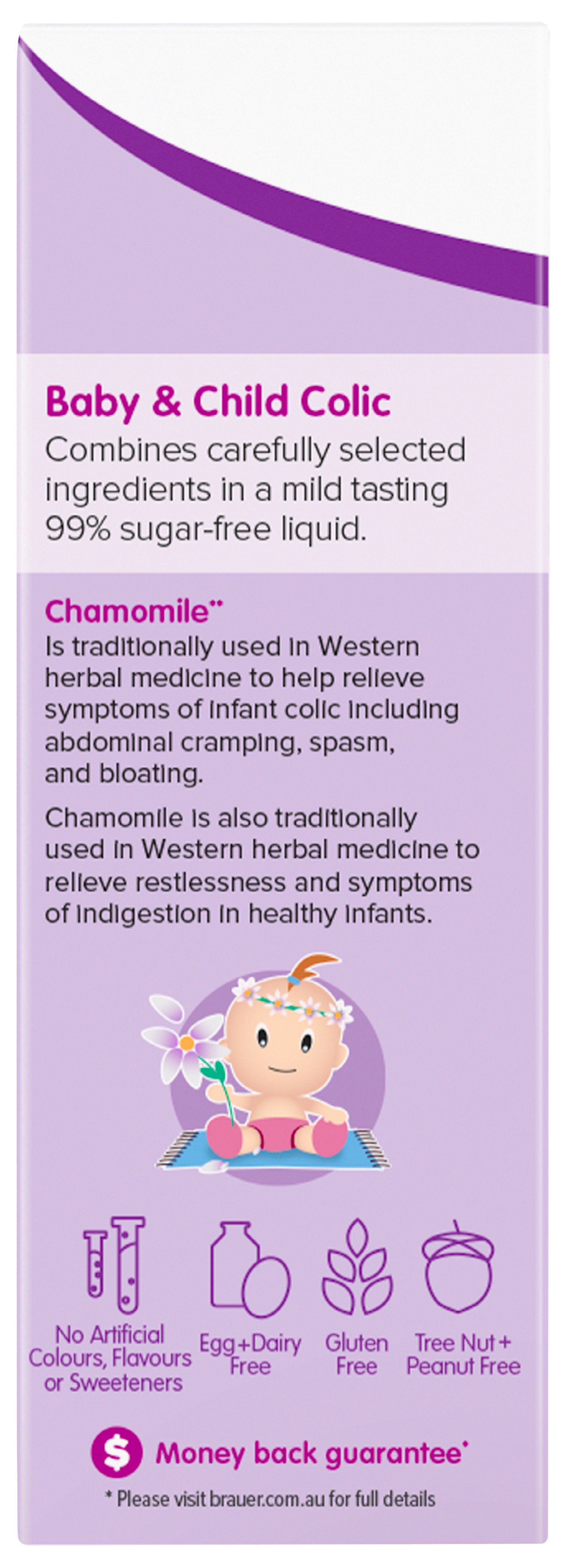 Brauer Baby & Child Colic Relief Liquid - Natural Remedy for Infant Gas & Digestive Discomfort - Safe & Gentle Colic Drops for Newborns & Toddlers - Perfect for Soothing Fussy Babies at Night or During Feeding Time