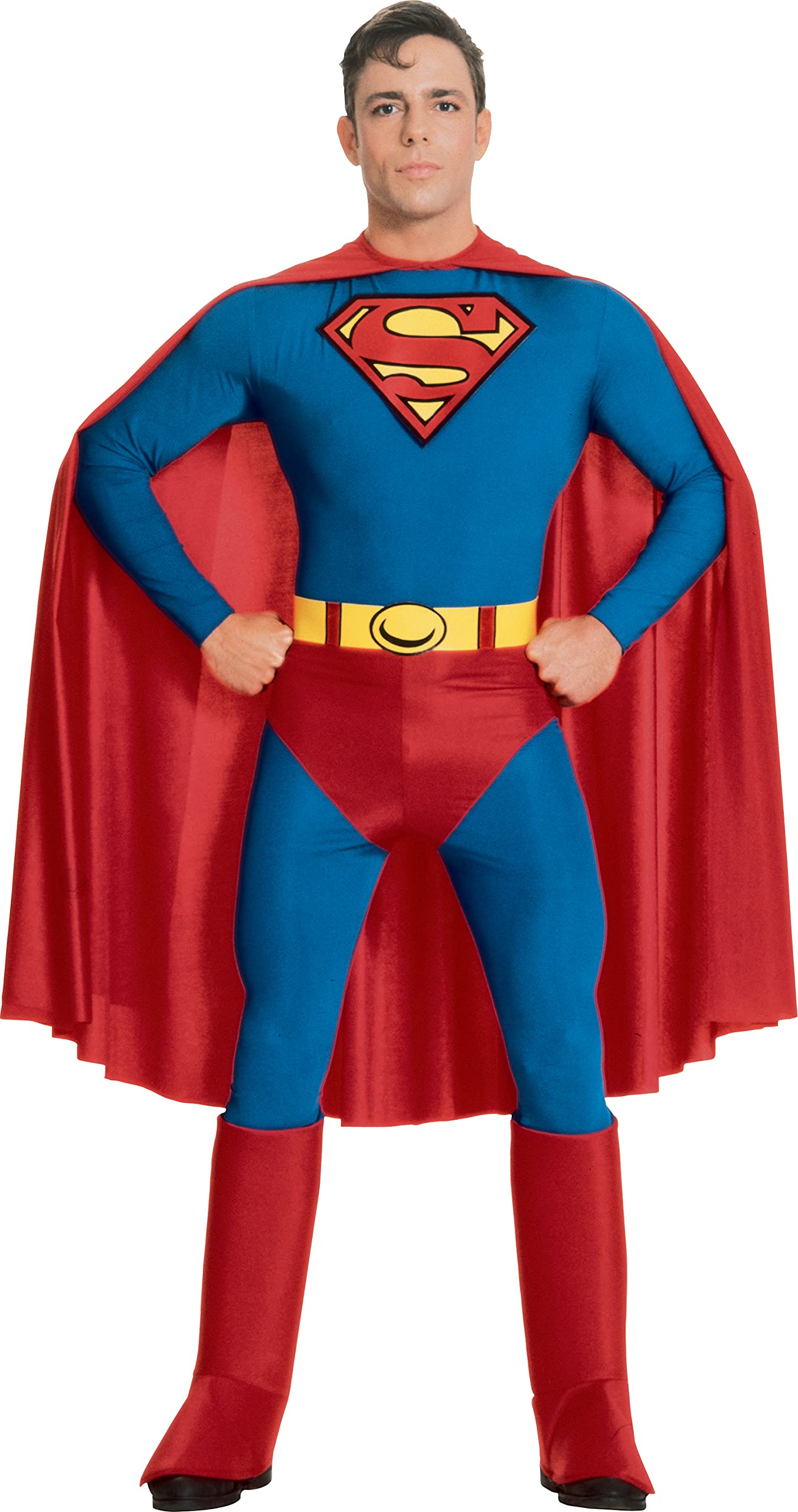 DC Comics Classic Superman Adult Costume - Official Licensed Superhero Outfit for Halloween, Cosplay & Comic Con Events