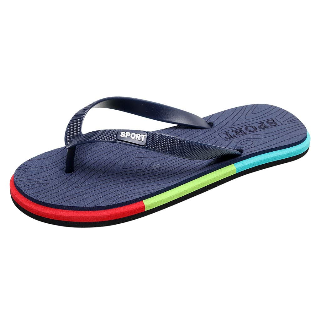 **Men's Arch Support Flip Flops – Non-Slip Sport Sandals for Walking, Beach & Outdoor Activities – Comfortable Thong Slippers for Casual Wear & Travel**