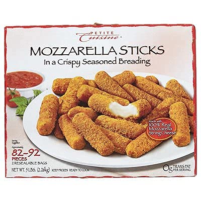 Gourmet Kitchn Petite Cuisine Breaded Mozzarella Cheese Sticks - 3 Pack (5 lb Each, 15 lb Total) | High Protein Snack for Parties, Game Nights & Family Gatherings | Crispy Frozen Appetizer for Entertaining