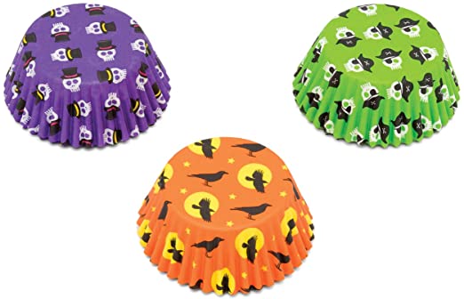 Halloween Baking Cups - Pack of 75 | Premium Cupcake Liners for Halloween Party, Pumpkin Decorations, Spooky Treats & Holiday Baking