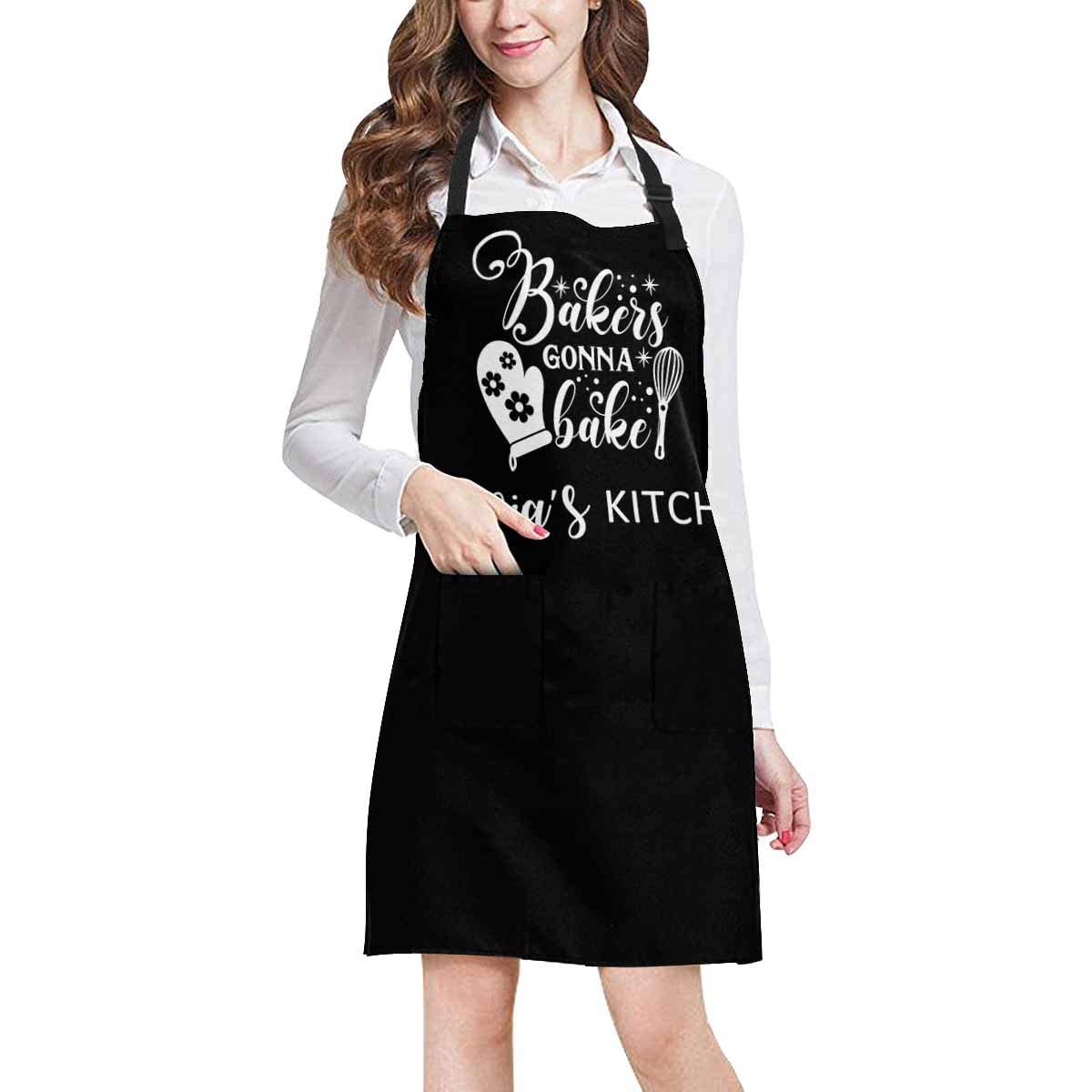Personalized Name Apron for Women & Men - Custom Kitchen Apron with FunStudio Embroidery - Perfect for Cooking, Baking, BBQ & DIY Crafts