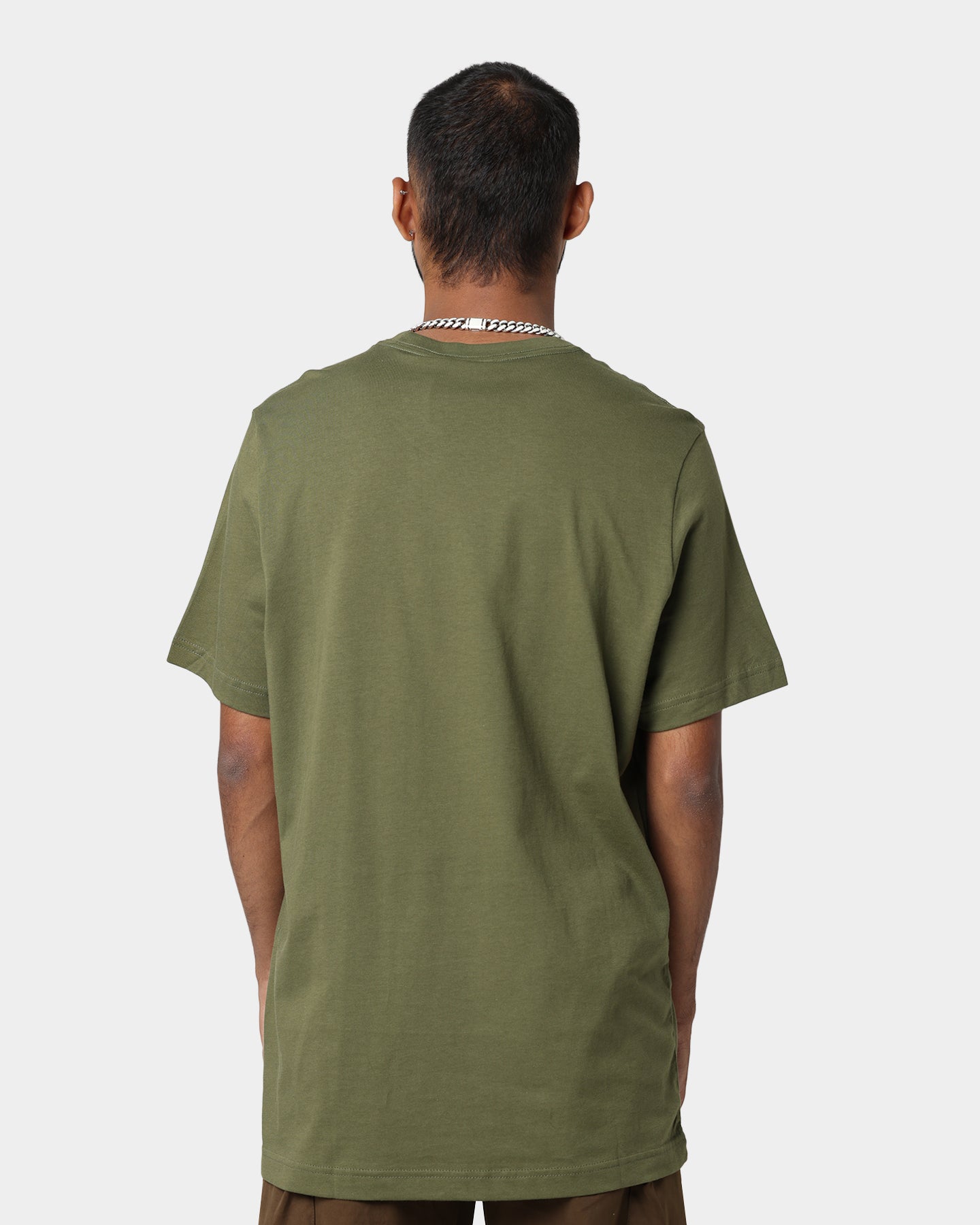 Adidas Essential T-Shirt for Men - Soft Cotton Comfort Fit Olive Green Tee - Perfect for Gym, Running & Casual Wear