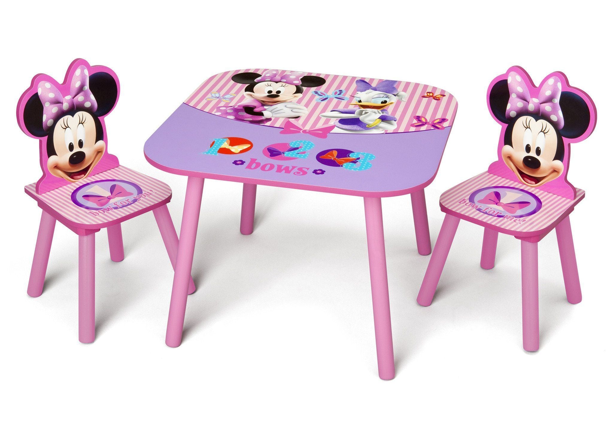 Minnie Mouse Kids Table and Chair Set - Disney Themed Furniture for Toddlers - Perfect for Playroom, Birthday Parties, and Preschool Activities