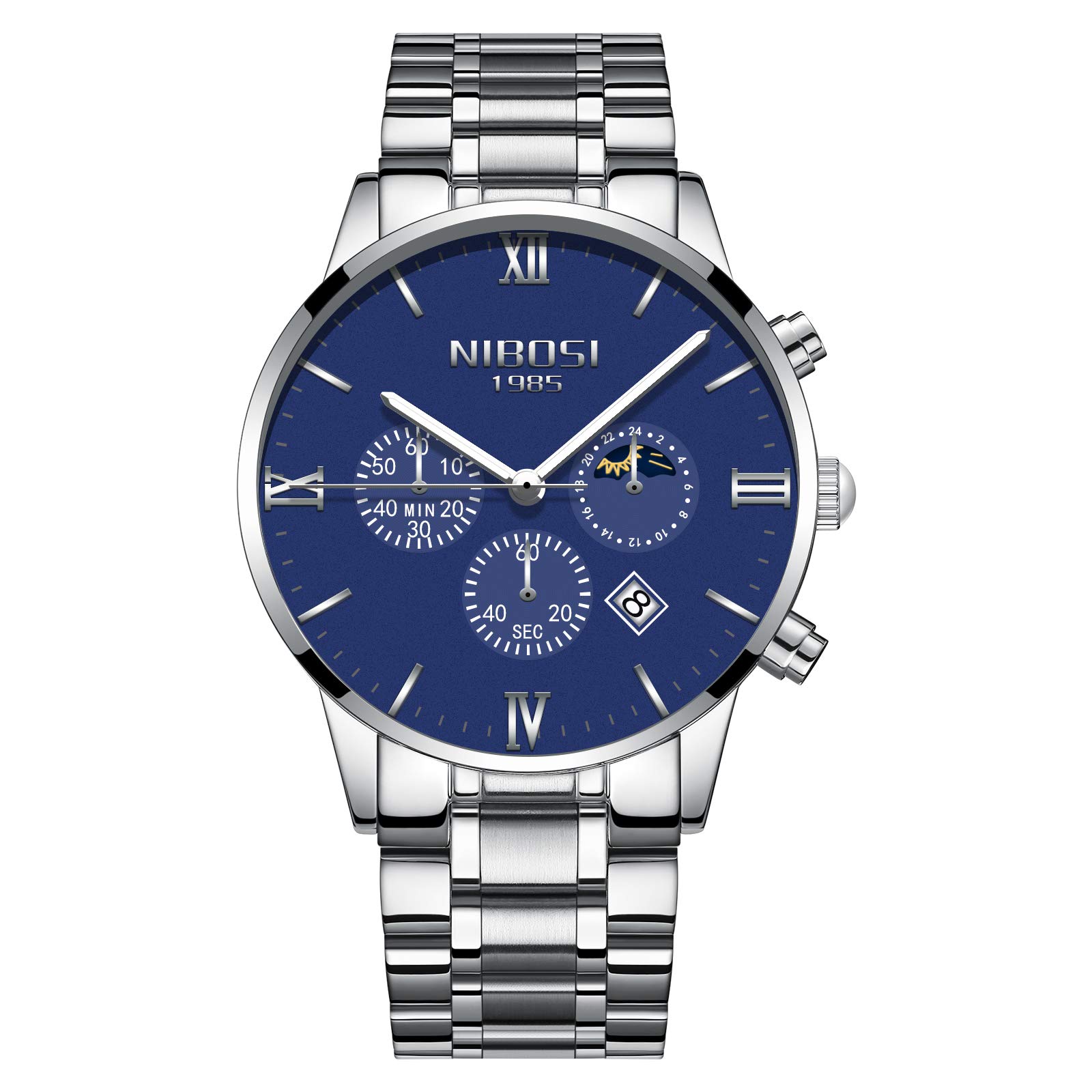 Luxury Men's Chronograph Analog Quartz Watch - Business, Dress & Sport Style with Date Display | Perfect for Office, Formal Events & Outdoor Activities
