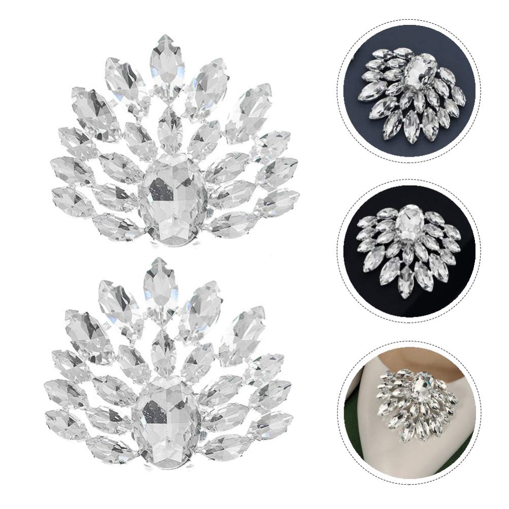1 Pair Rhinestone Shoe Buckle Clip - Elegant High Heel Shoe Jewelry for Women | Wedding, Party & Prom Accessories | Bride Shoe Charms & Fashion Embellishment