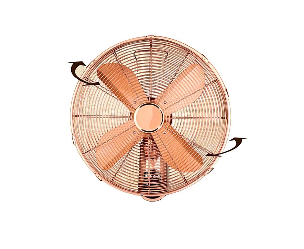 Vintage 16-Inch Wall-Mounted Retro Fan with Remote Control - 7.5 Hour Timer & Oscillation - All Copper Motor Cooling Fan for Home, Office, and Restaurant Decor